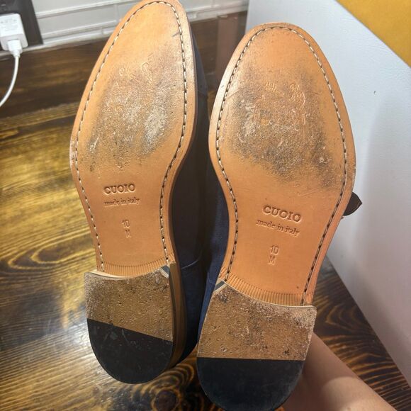 Paul Fredrick ‎ Navy Blue Oxfords Size 10